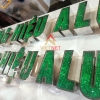 Bảng hiệu chữ nổi mặt acrylic giả đá Alu, Mica