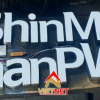 Mẫu chữ inox lồng mặt mica Shinhan PWM