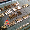 Gia công chữ inox vàng cho cơ quan Thuế Ninh Thuận
