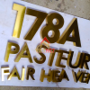 Gia công chữ inox vàng xước địa chỉ 178A Pasteur