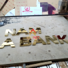 Gia công chữ inox vàng Nam Á Bank