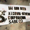 Gia công chữ inox vàng cho Sai Gon Beer
