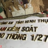 Chữ inox vàng Trạm Kiểm Soát Giao Thông 1/27 tỉnh Ninh Thuận