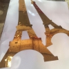 Mẫu chữ inox vàng khắc laser Paris