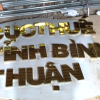 Gia công chữ inox vàng Chi Cục Thuế  Bình Thuận