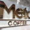 Gia công chữ nổi inox vàng Meta Coffee 