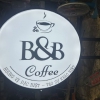 Hộp đèn mica hút nổi quán Cafe B&B