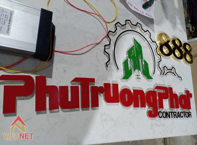 Chữ inox sơn hấp nhiệt PhuTruongPhat