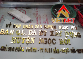 Gia công chữ inox vàng tại huyện Ngọc Hồi tỉnh Kon Tum