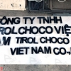 Bảng hiệu chữ inox xước đen Công ty Tirol Choco Việt Nam