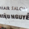 Gia công chữ nổi inox trắng gương Hair Salon Triệu Nguyễn