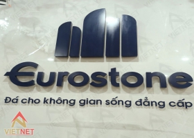 Chữ inox sơn hấp nhiệt và logo Eurostone