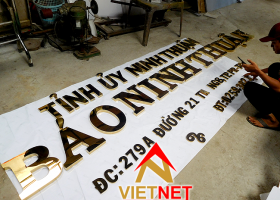 Gia công chữ inox cho đơn vị Báo Ninh Thuận