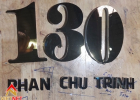 Gia công chữ nổi inox số nhà Phan Chu Trinh