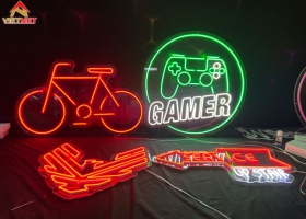 Làm hộp đèn neon sign Gamer