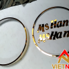 Mẫu logo inox vàng gương Ms Hằng